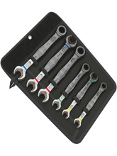 JOKER Ratchet Ring/Open Wrench Set (6 pcs) in WERA case